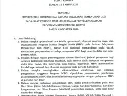 BGN Hentikan Sementara Layanan Makan Bergizi Gratis Selama Periode Hari Libur