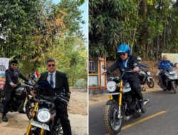 Semarakkan HUT ke-81 Kemerdekaan RI, Wakil Ketua DPRD Pandeglang Fuhaira Amin dan Kader Demokrat Touring ke Cibaliung