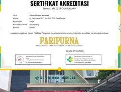 Klinik Ummi Medical Banjar Raih Akreditasi Paripurna